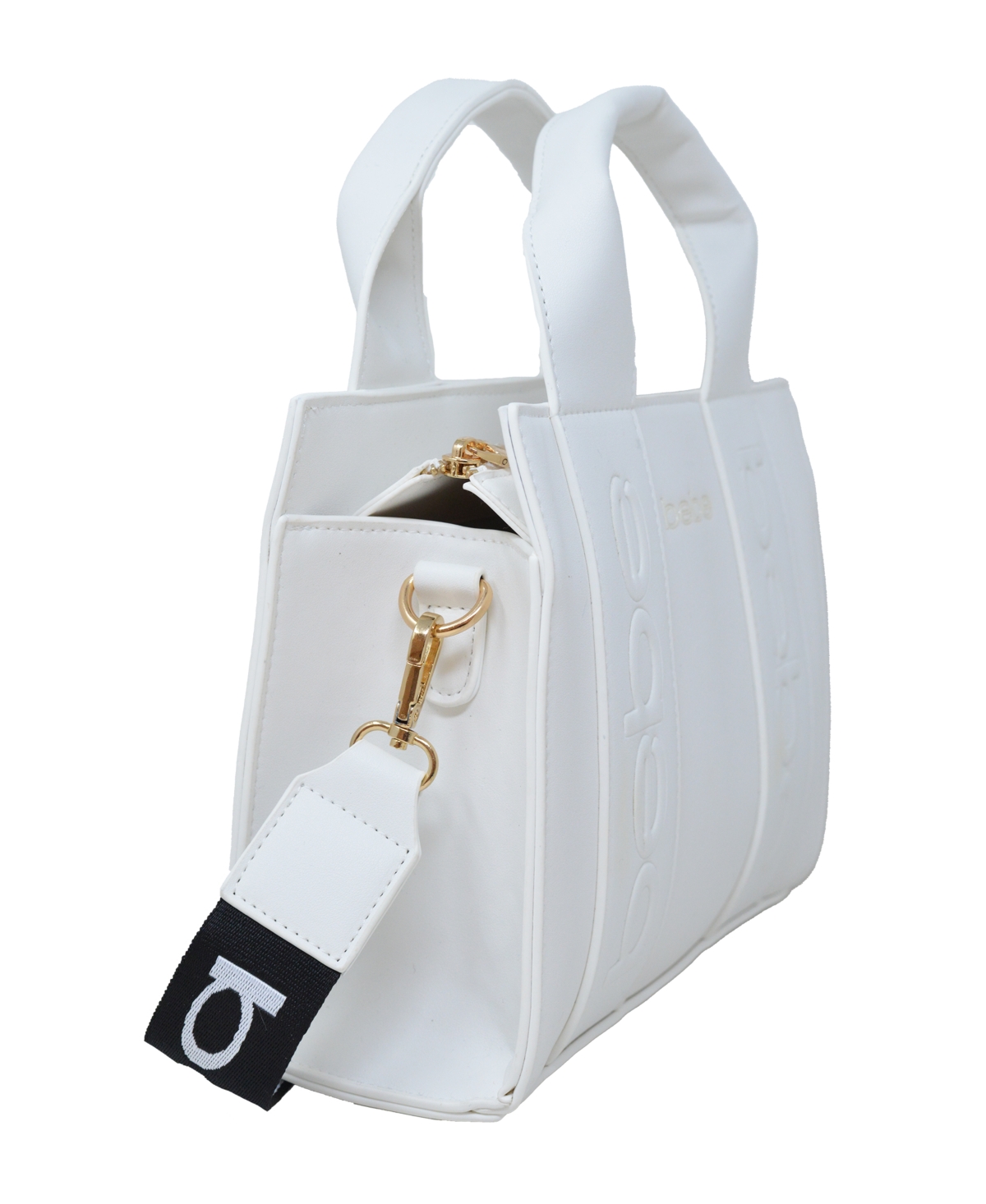 Bebe Hana Mini Satchel Crossbody Bag - White | Smart Closet