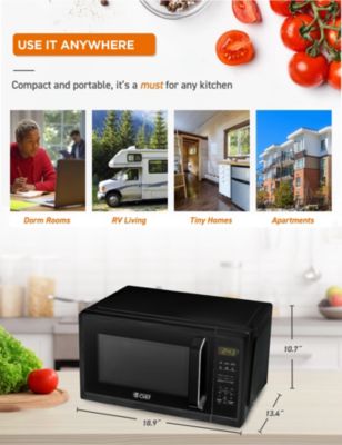 0.9 Cu. Ft. Counter Top Microwave,Black