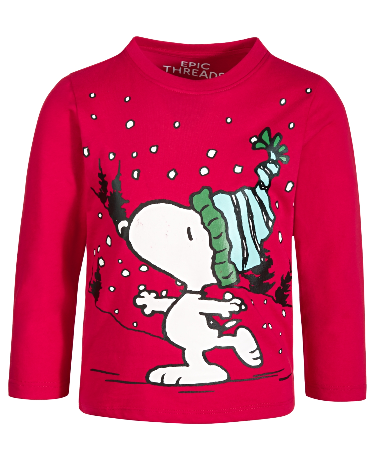 Epic Threads Toddler Boys Snoopy Graphic Long-Sleeve T-Shirt, Created for Macy's