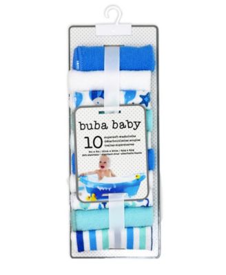 Boys and Girls 2 Pack Embroidered Hooded Bath Towel and Wash Cloth Set