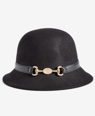 Giani Bernini - Women's Horsebit-Band Felt Cloche Hat