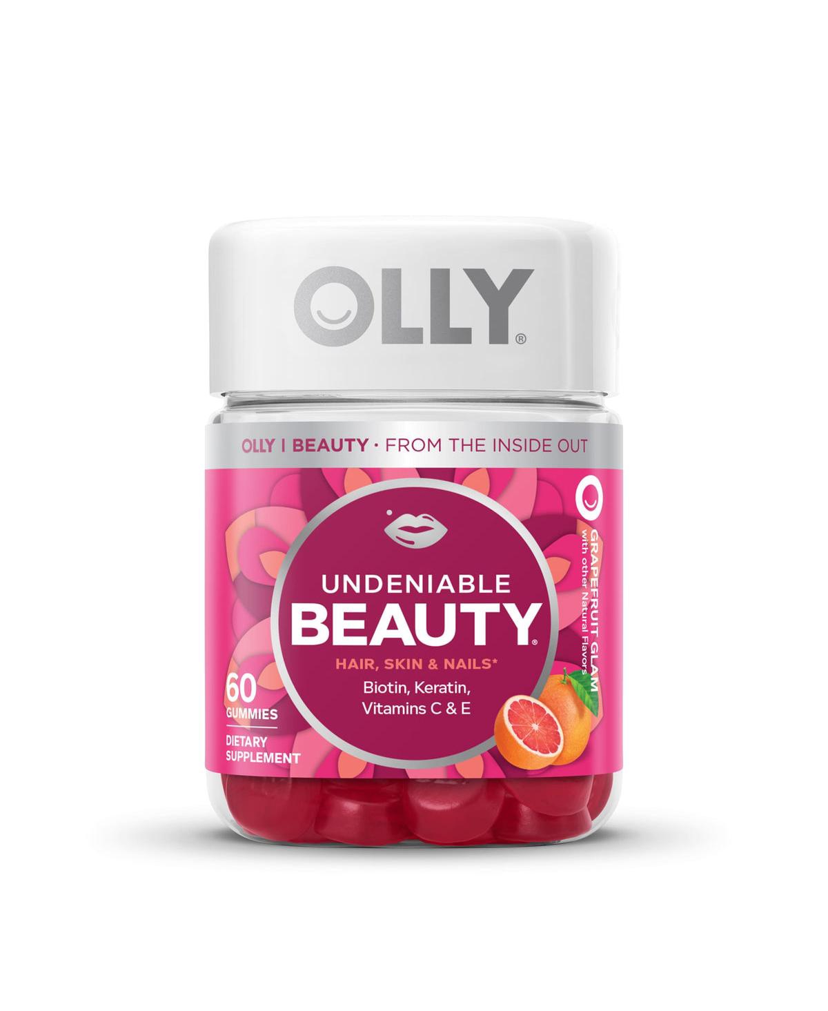Olly Undeniable Beauty Gummies Grapefruit Glam, 60 Guumies