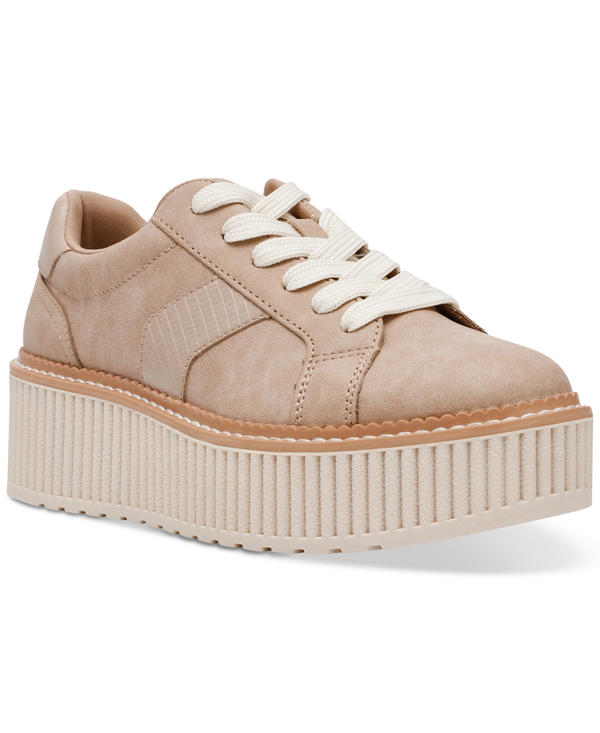 Dv Dolce Vita Women's Bubbles Platform Lace-up Sneakers In Dune