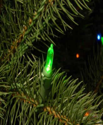 National Tree Company 9 ft. Pre-Lit Feel Real Artificial Pencil Slim Downswept Douglas Fir Christmas Tree with 500 Dual Color LED Lights and PowerConnect System