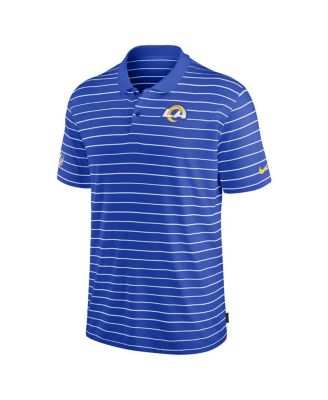 Men's Royal Los Angeles Rams 2022 Sideline Lock Up Victory Performance Polo