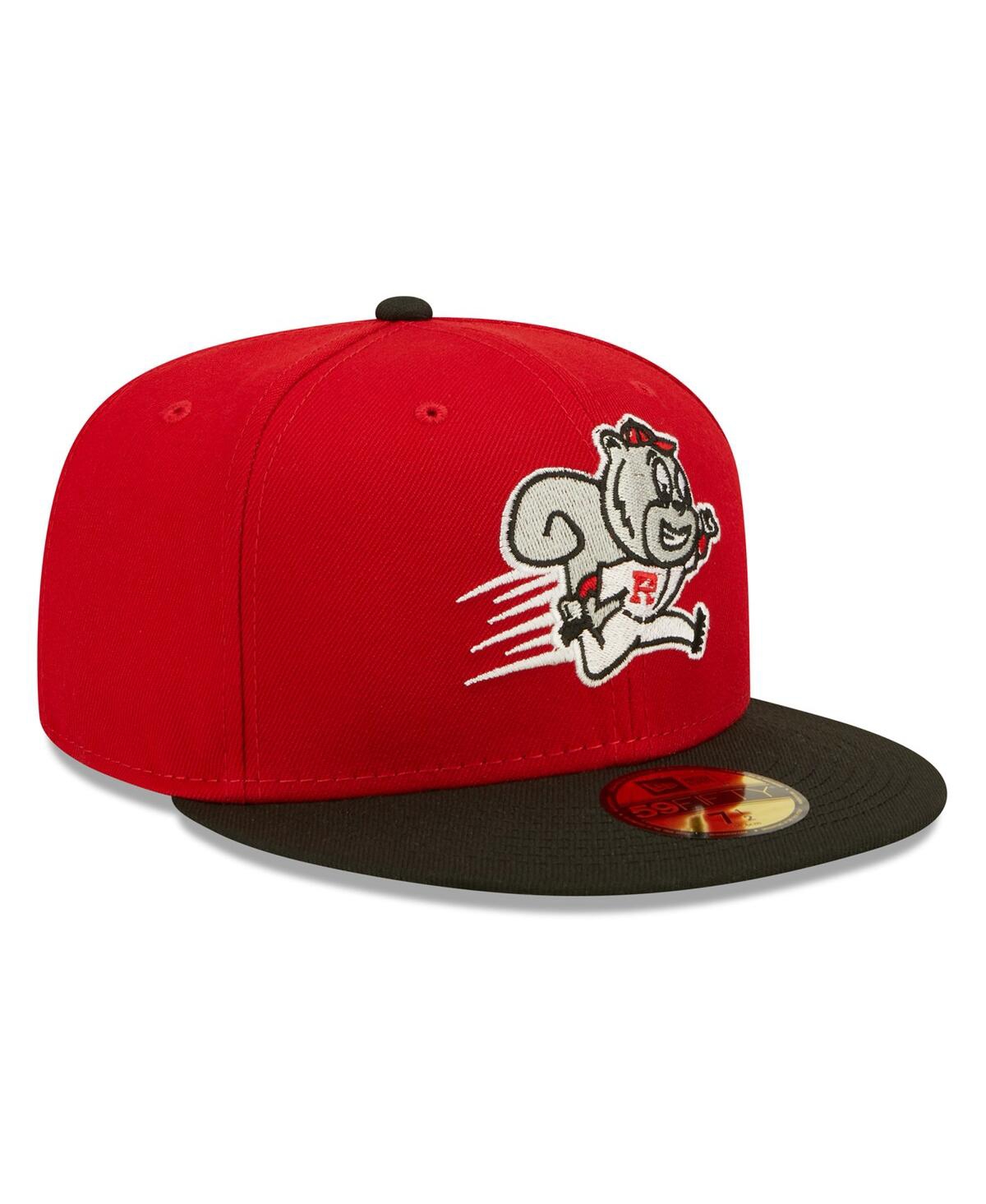 NEW ERA MEN'S RED RICHMOND FLYING SQUIRRELS THEME NIGHT 59FIFTY FITTED HAT 