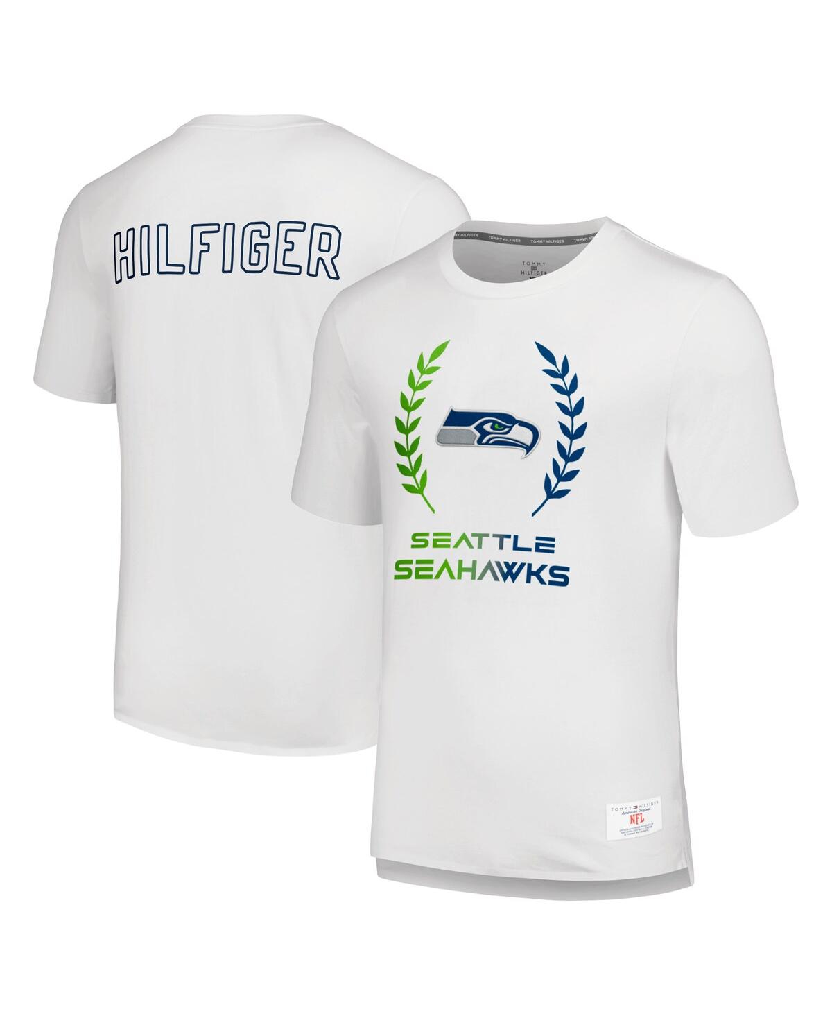 Tommy Hilfiger Men's White Seattle Seahawks Miles T-shirt In White