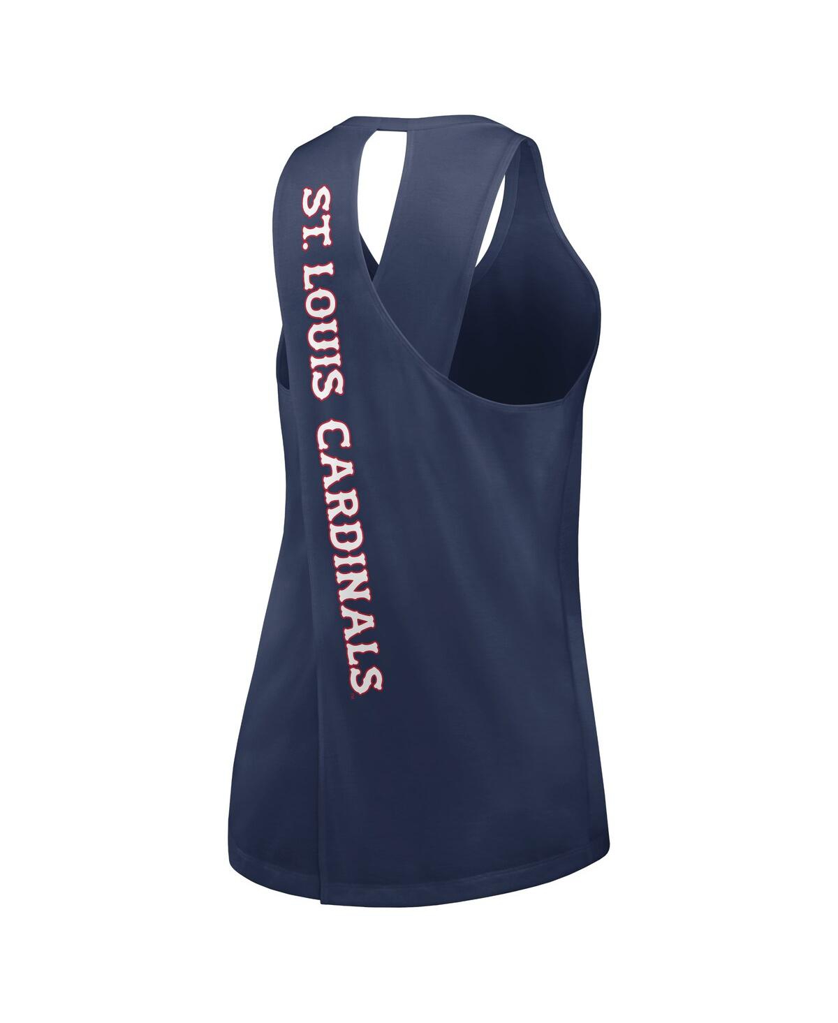 Nike Women'sSt. Louis Cardinals 2024 City Connect Criss Cross Performance Tank Top - Navy