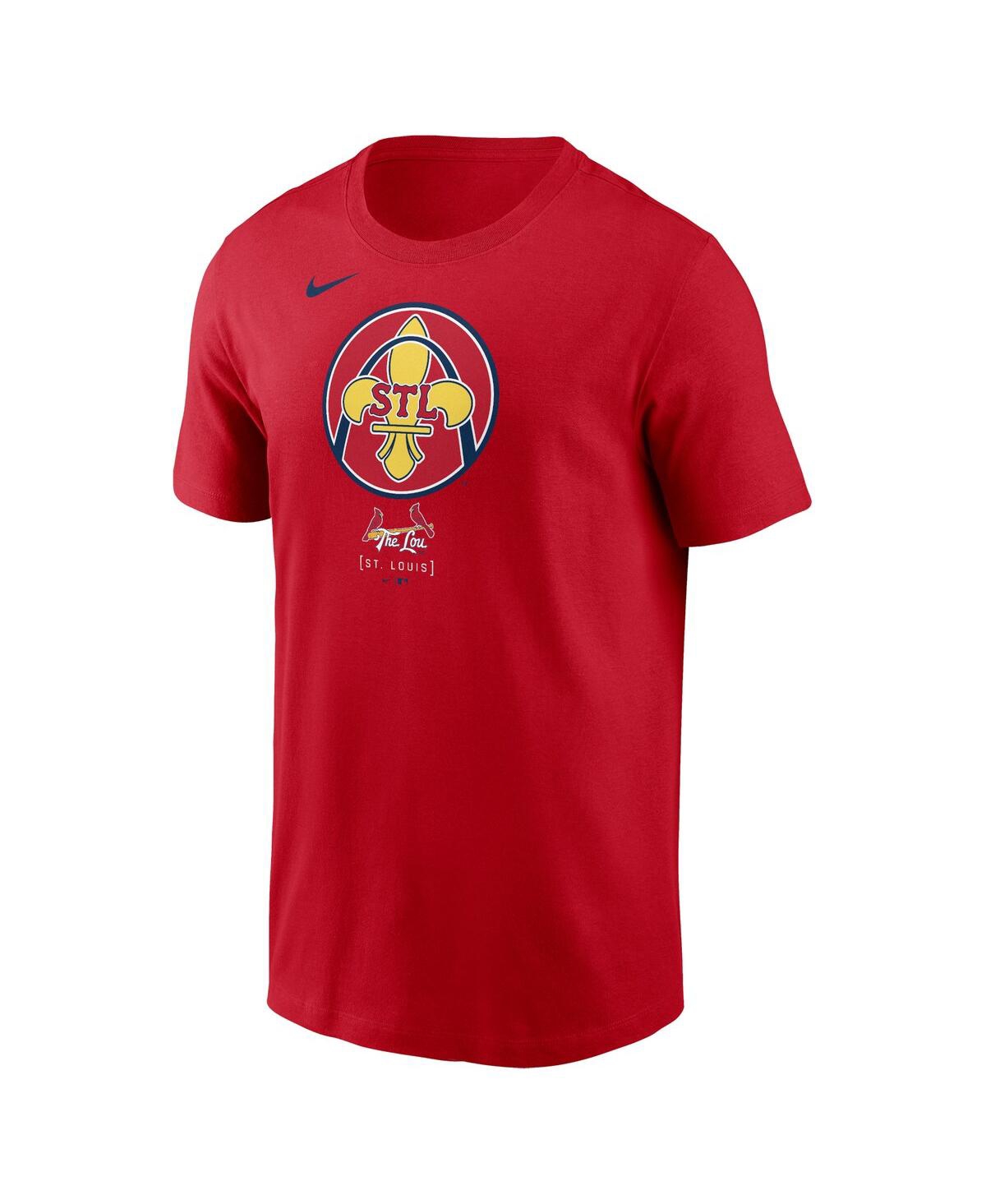 Nike Men'sSt. Louis Cardinals 2024 City Connect Large Logo T-Shirt - Red