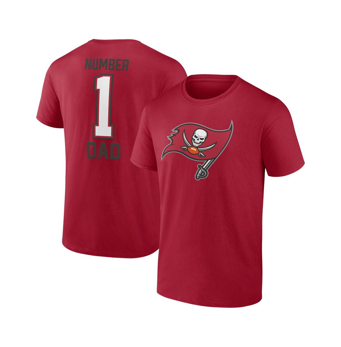 Мужская футболка Fanatics Red Tampa Bay Buccaneers Father's Day — фото 1