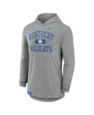 Men's Heather Gray Kentucky Wildcats Blitz Hoodie Long Sleeve T-Shirt