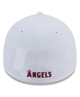 Men's White Los Angeles Angels Evergreen 39THIRTY Flex Hat