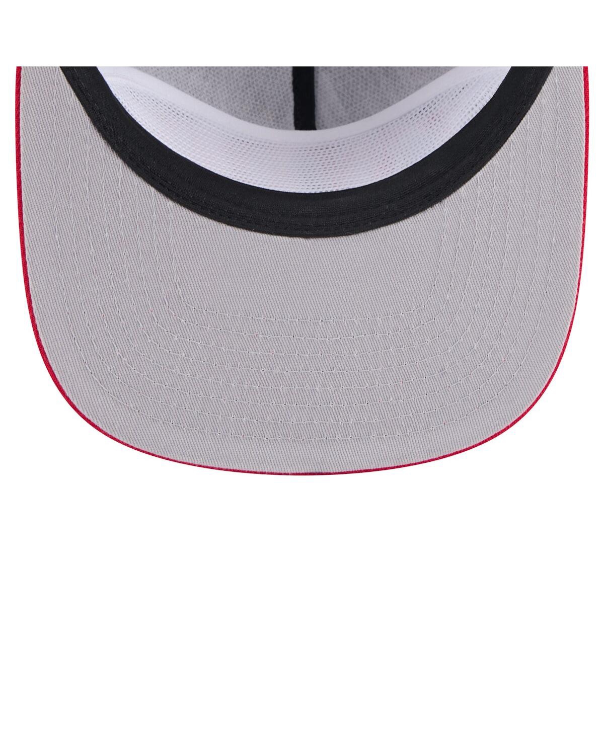 NEW ERA MEN'S BLACK WASHINGTON NATIONALS THROWBACK MESHBACK GOLFER HAT 