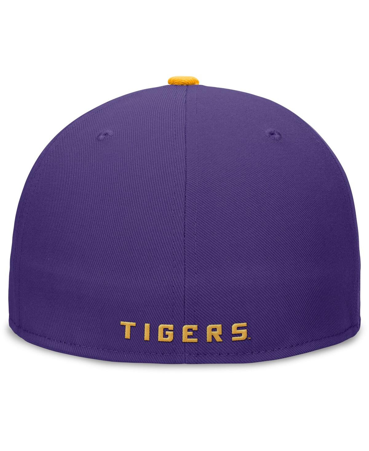 Nike Men's Purple/gold Lsu Tigers Two-tone Primetime Performance Fitted Hat In Purple,gold
