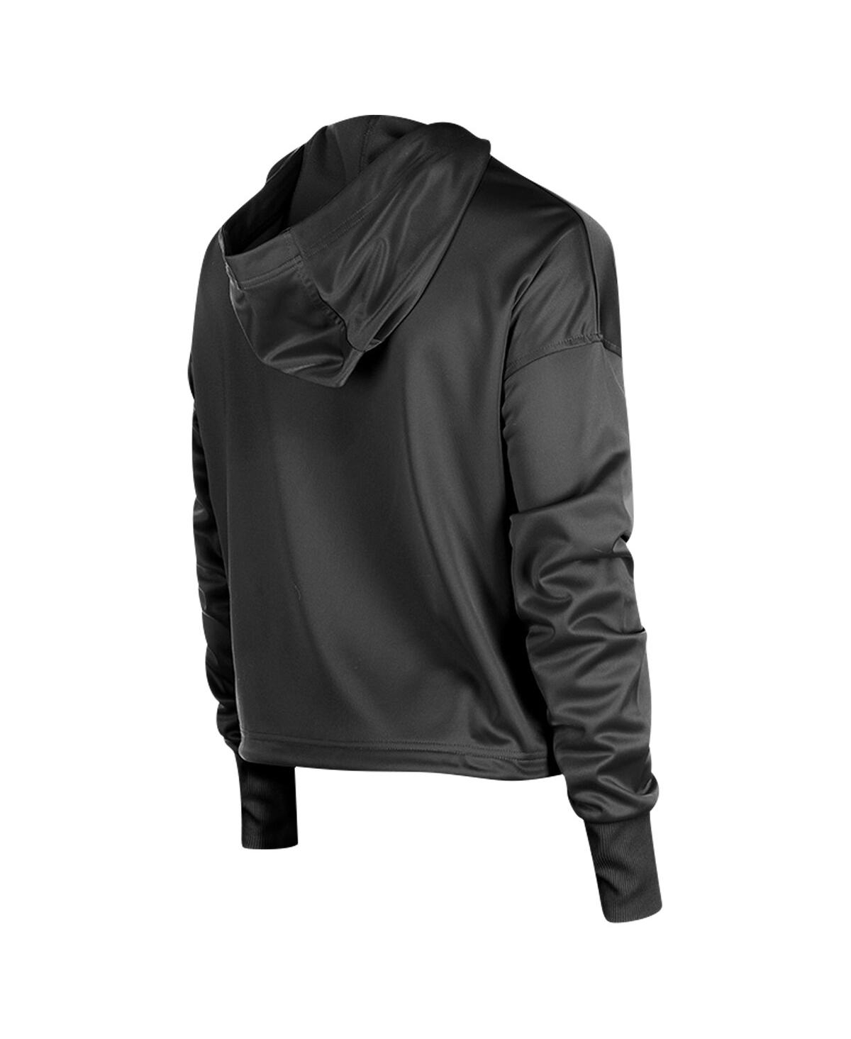 NEW ERA WOMEN'S BLACK SAN FRANCISCO GIANTS HALF-ZIP HOODIE 