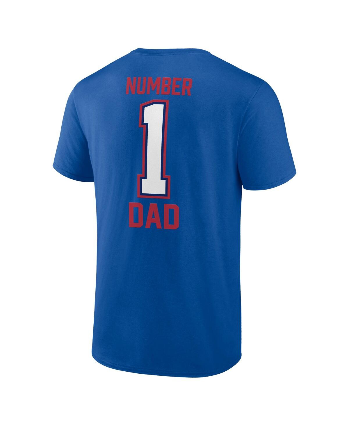 Fanatics Men'sNew York Giants 1 Dad T-Shirt - Royal