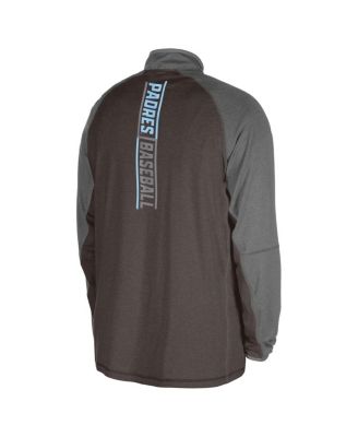 Men's Brown San Diego Padres Father's Day Raglan Quarter-Zip Top