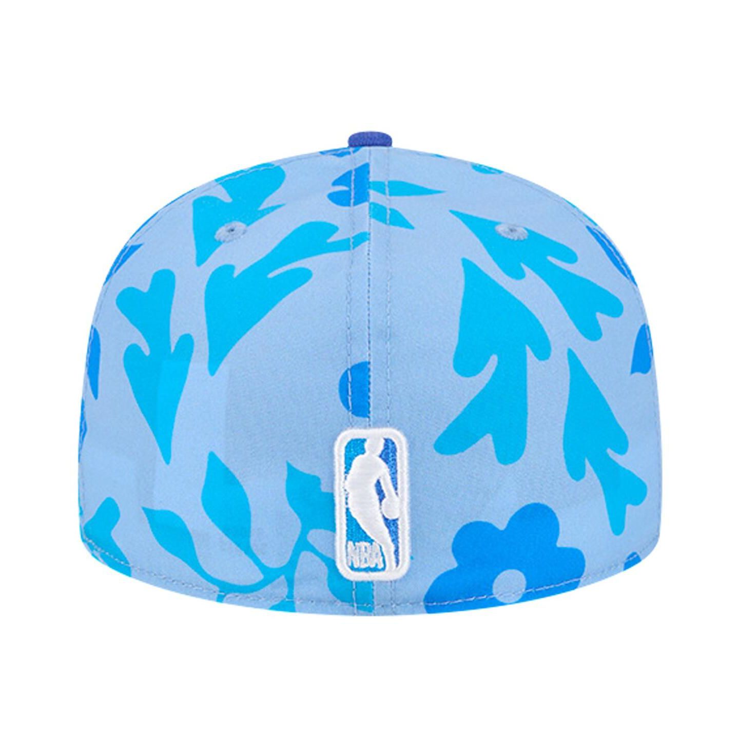 Мужская кепка New Era Blue Dallas Mavericks Palm Fronds 2-Tone 59FIFTY Fitted Hat — фото 3