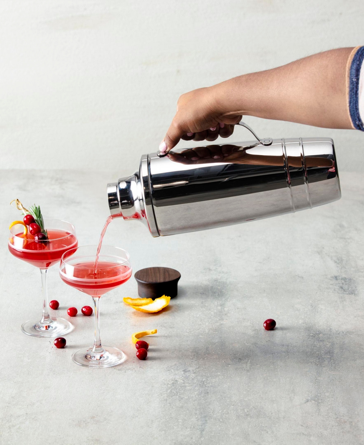 Fortessa Crafthouse Signature Double Walled Jumbo Cocktail Shaker 50oz In Stainless Steel