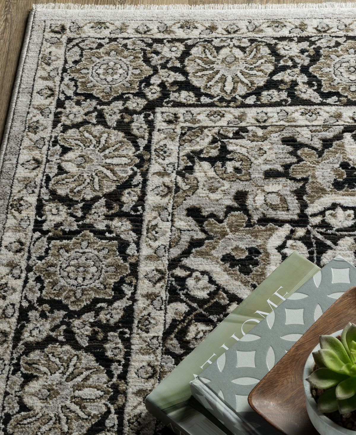 Oriental Weavers Chamberlain Ch11l 6'7x9'6 Area Rug In Gray