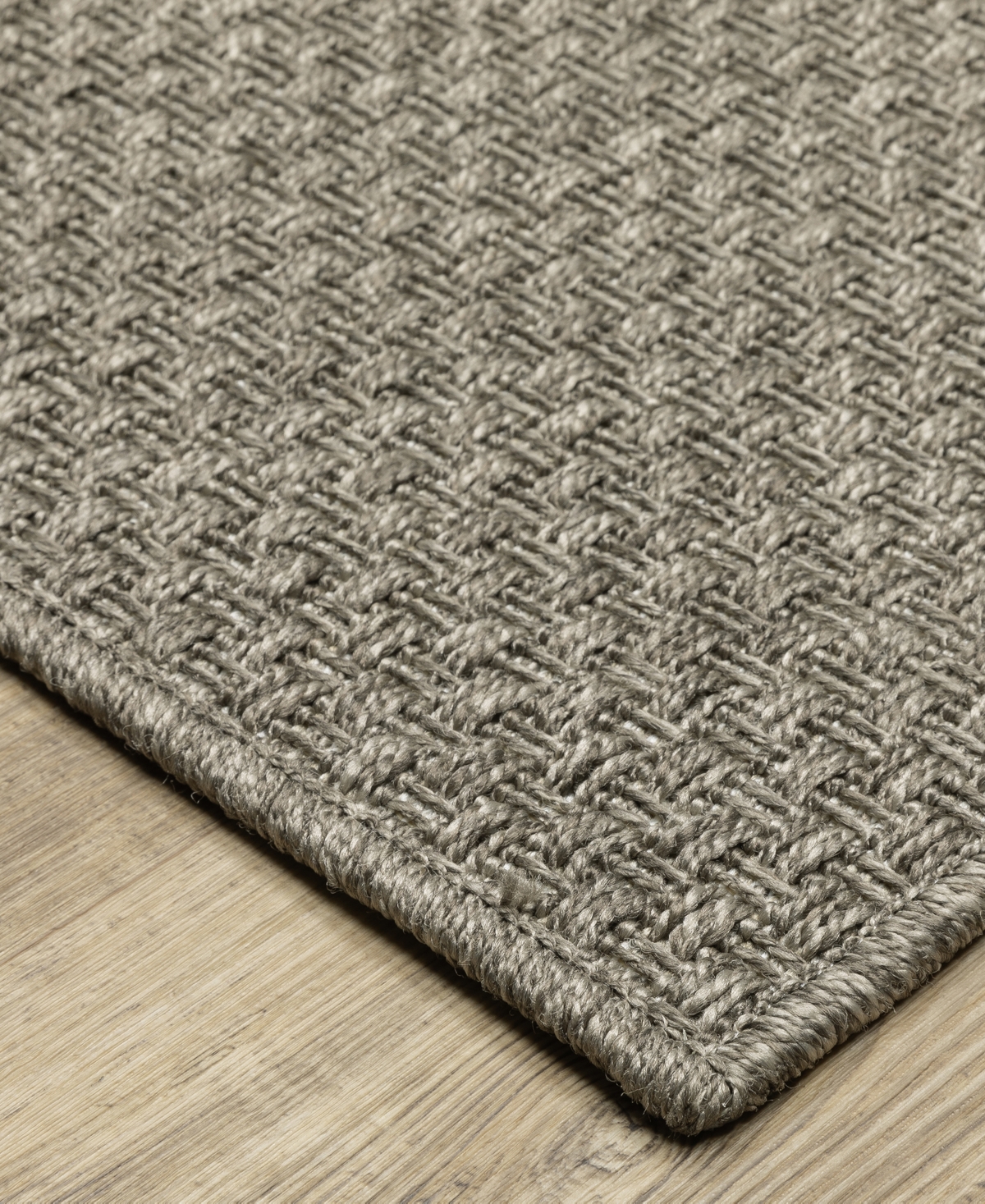 Oriental Weavers Caicos Ca01n 1'10x7'6 Runner Area Rug In Charcoal