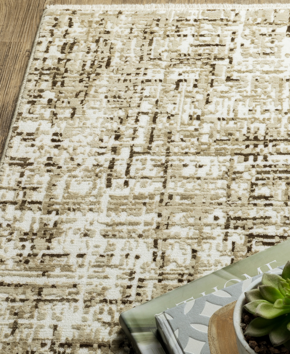 Oriental Weavers Reed Re03a 5'3x7'6 Area Rug In Ivory