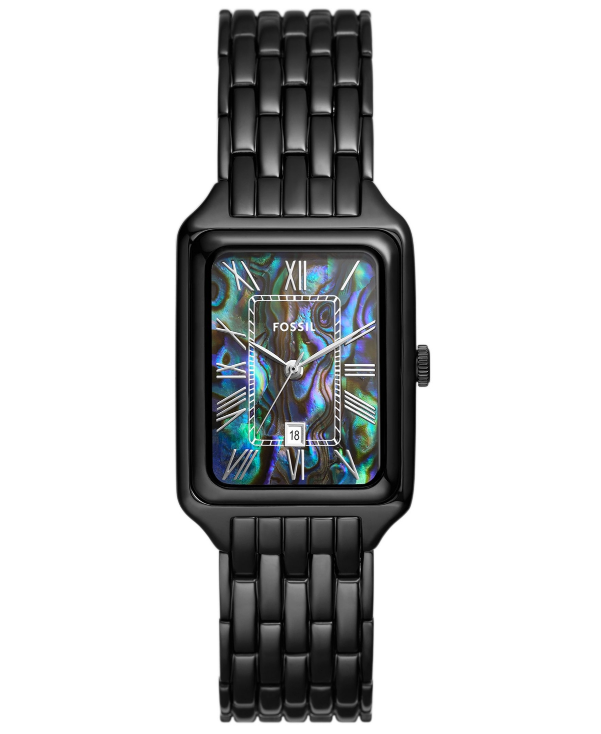 Women's Quartz Black Stainless Steel Watch 26mm - Black