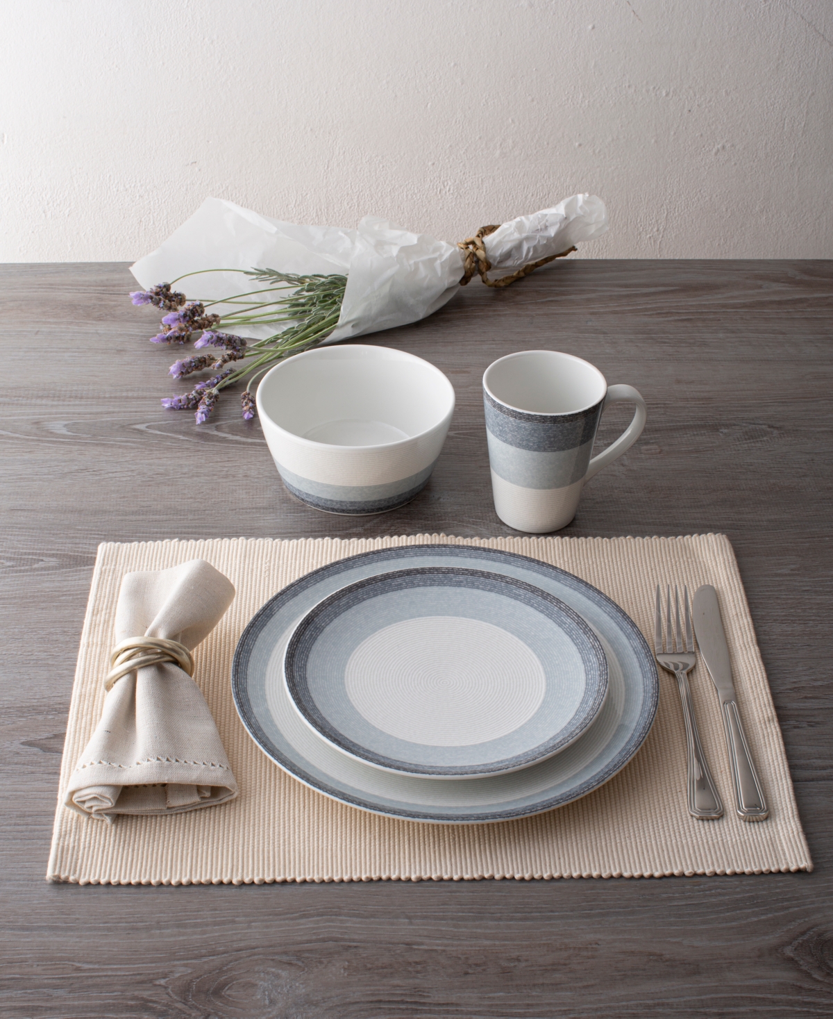 Noritake Colorscapes Layers Coupe Salad Plate Set Of 4, 8.25" In Sky