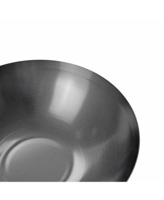 12" Carbon Steel Wok with Acacia Wood Handle, Non Stick Stir Fry Pan with Ceramic Coating, Safe for Any Cooktop or Grill, Lighter and Cools Faster than Cast Iron