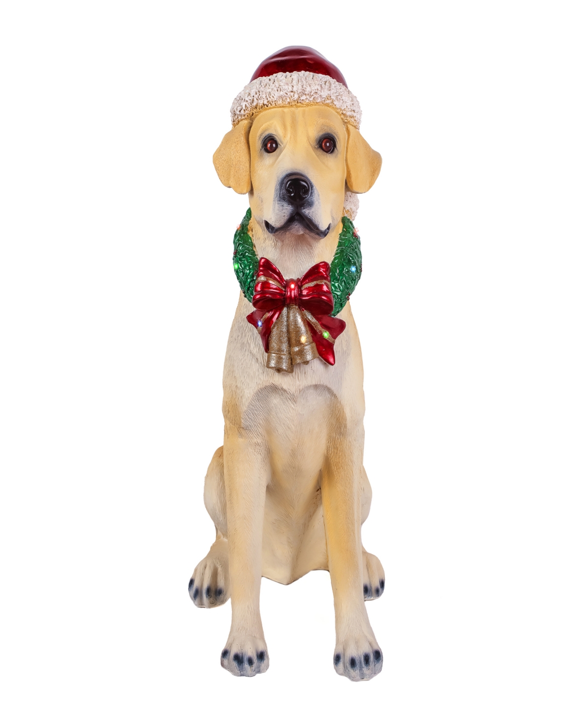 National Tree Company Motion-Activated Labrador Retriever with 10 Multicolor Led Lights, Wagging Tail Music