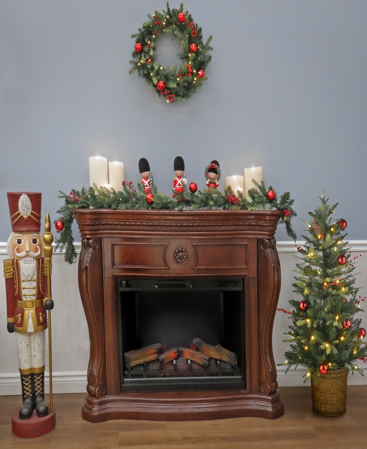 National Tree Company First Traditions Feel Real Scotch Creek Pre-lit Assortment