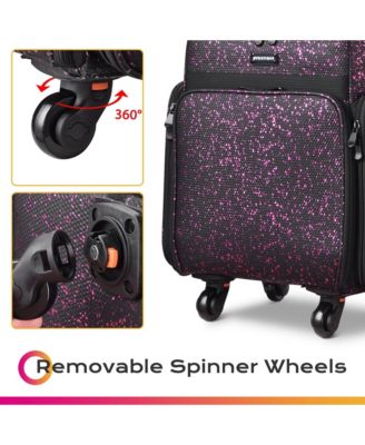 Soft Sided Rolling Makeup Train Case Cosmetic Organizer Crocodile Makeup Case Trolley Makeup Artist Nail Technician