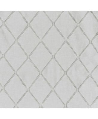 Irina Diamond Sheer Embroidered Window Scarf Drapes