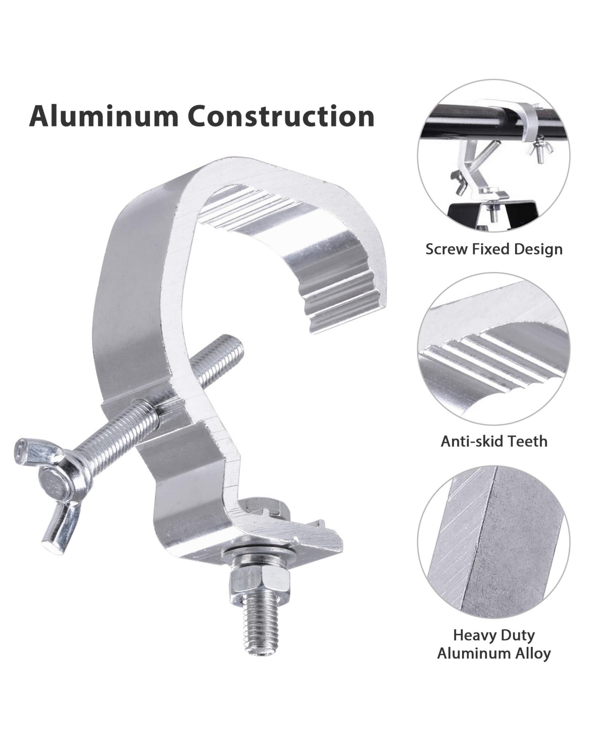 Yescom Small Stage Light Hook Aluminum Alloy Clamp Mount Par Led Moving Head Beam Disco