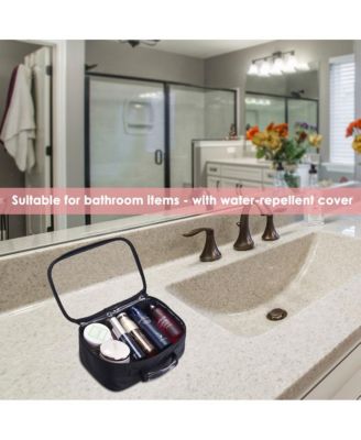 420D Clear Nylon Makeup Travel Toiletry Bag Portable Cosmetic Storage Organizer M