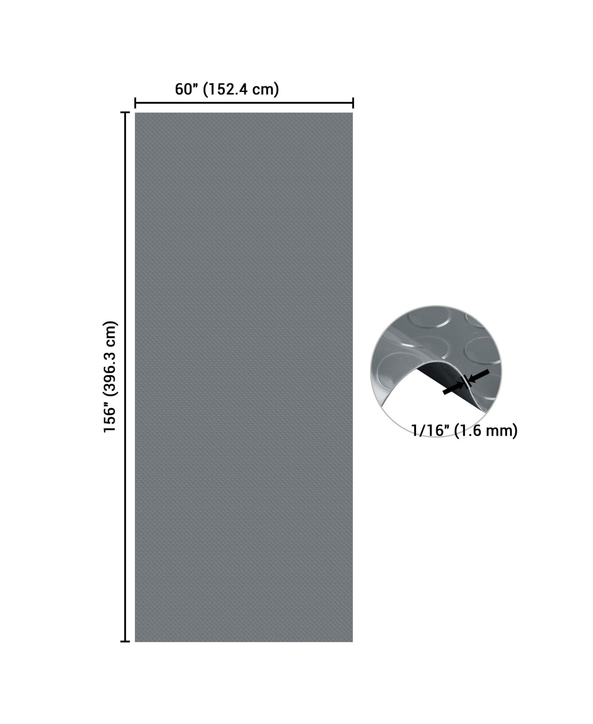 Yescom Garage Floor Mat Roll Non Slip Car Parking Protect Cover Trailer Gray 13x5 Ft Diy for Under Car Workshop 2 Pack