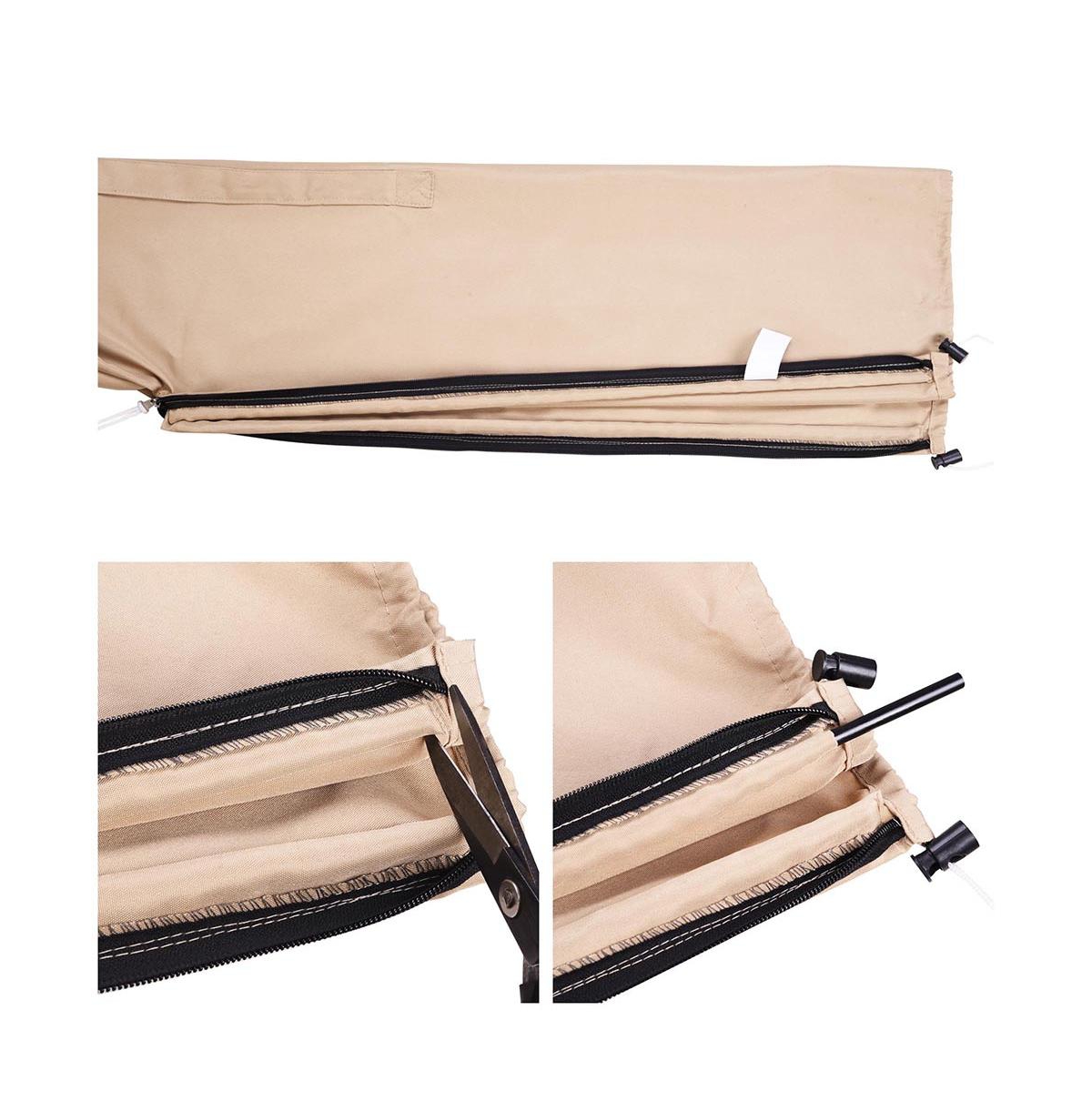 Yescom Portable Patio Umbrella Protective Cover Carry Bag w/ 2 Sew-in Wands Water Resistant 13ft