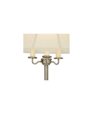 Montebello Vintage Retro Floor Lamp Standing 59" Tall Antique Brass Metal Soft Tan Bell Shade for Living Room Bedroom Office House Home