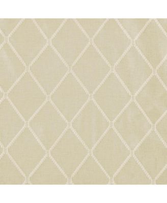 Irina Diamond Sheer Embroidered Window Scarf Drapes