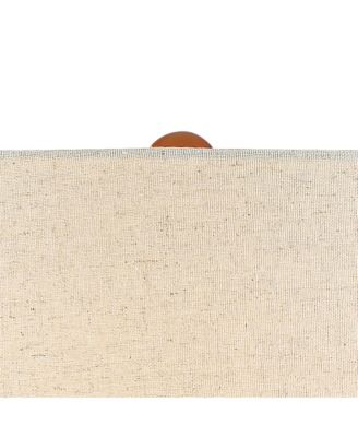 Andi Mid Century Modern Table Lamp 24.5" High Hammered Bronze Ceramic Wood Off White Tall Drum Shade for Living Room Bedroom House Bedside Nightstand Home Office (Color May Vary)