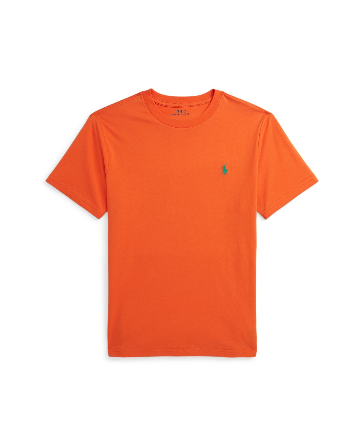 Polo Ralph Lauren Boys Orange Cotton Polo Shirt In Flannel Orange