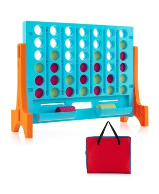 Wall Mounted or Tabletop Giant 4 in a Row Jumbo 4-to-Score Connect Game Set