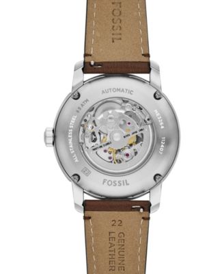 Men's Heritage Automatic Brown Leather Watch 43mm