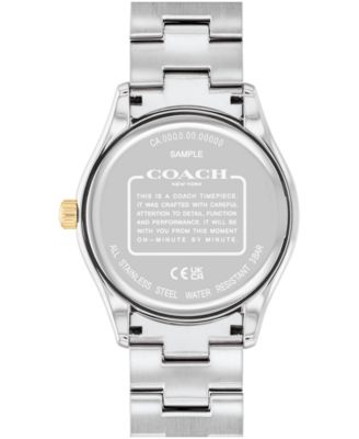 Unisex Two-Tone Brooks Stainless-Steel Crystal Watch 38mm