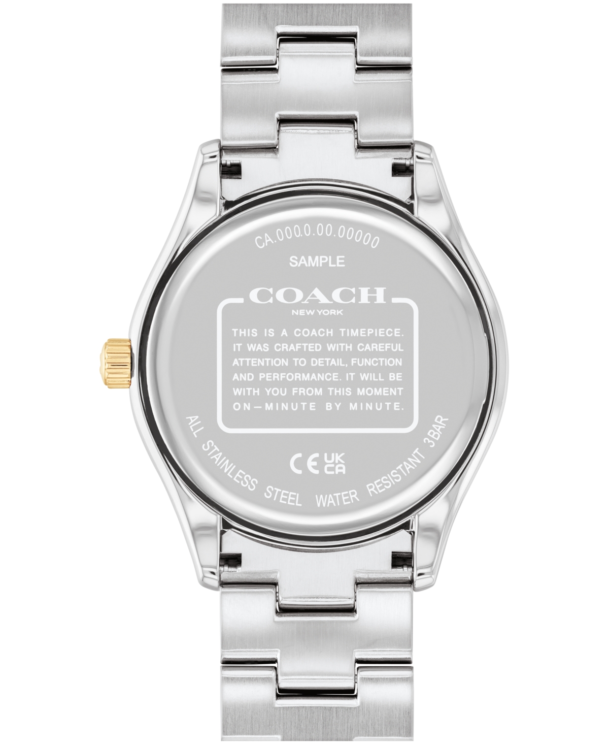 Coach Unisex Two-Tone Brooks Stainless-Steel Crystal Watch 38mm