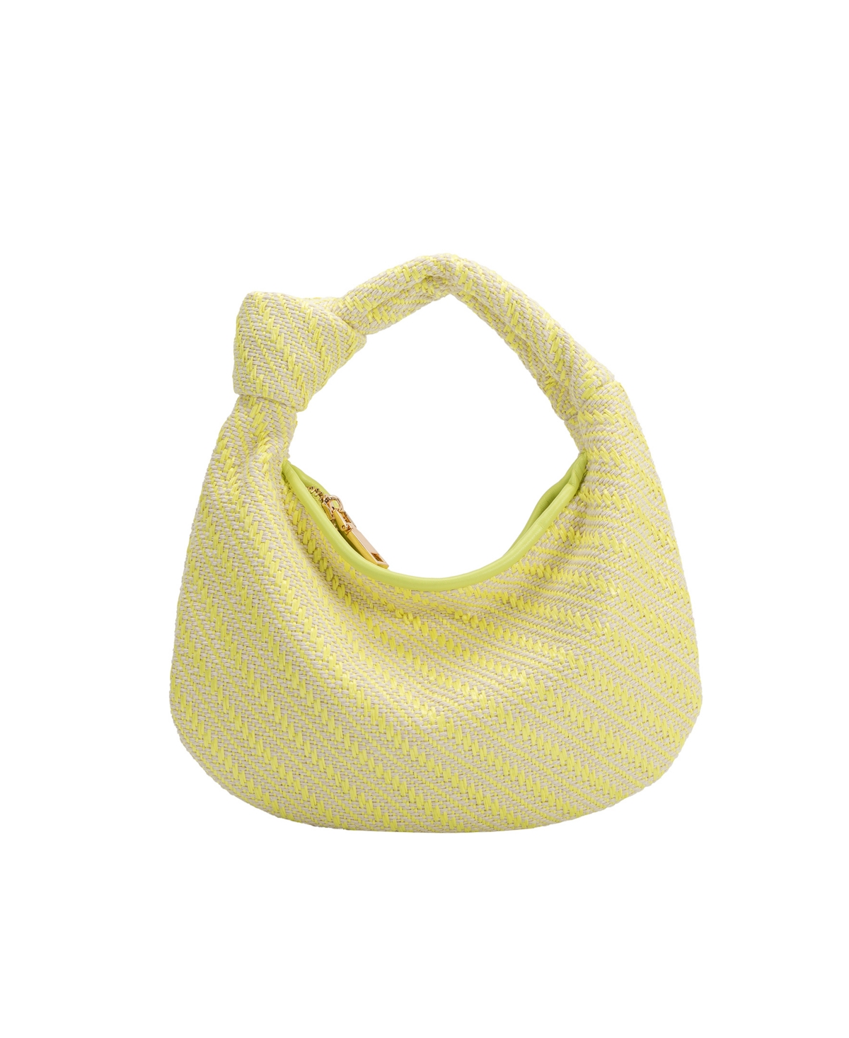 Melie Bianco Women's Cher Zipper Handle Handbag - Yellow