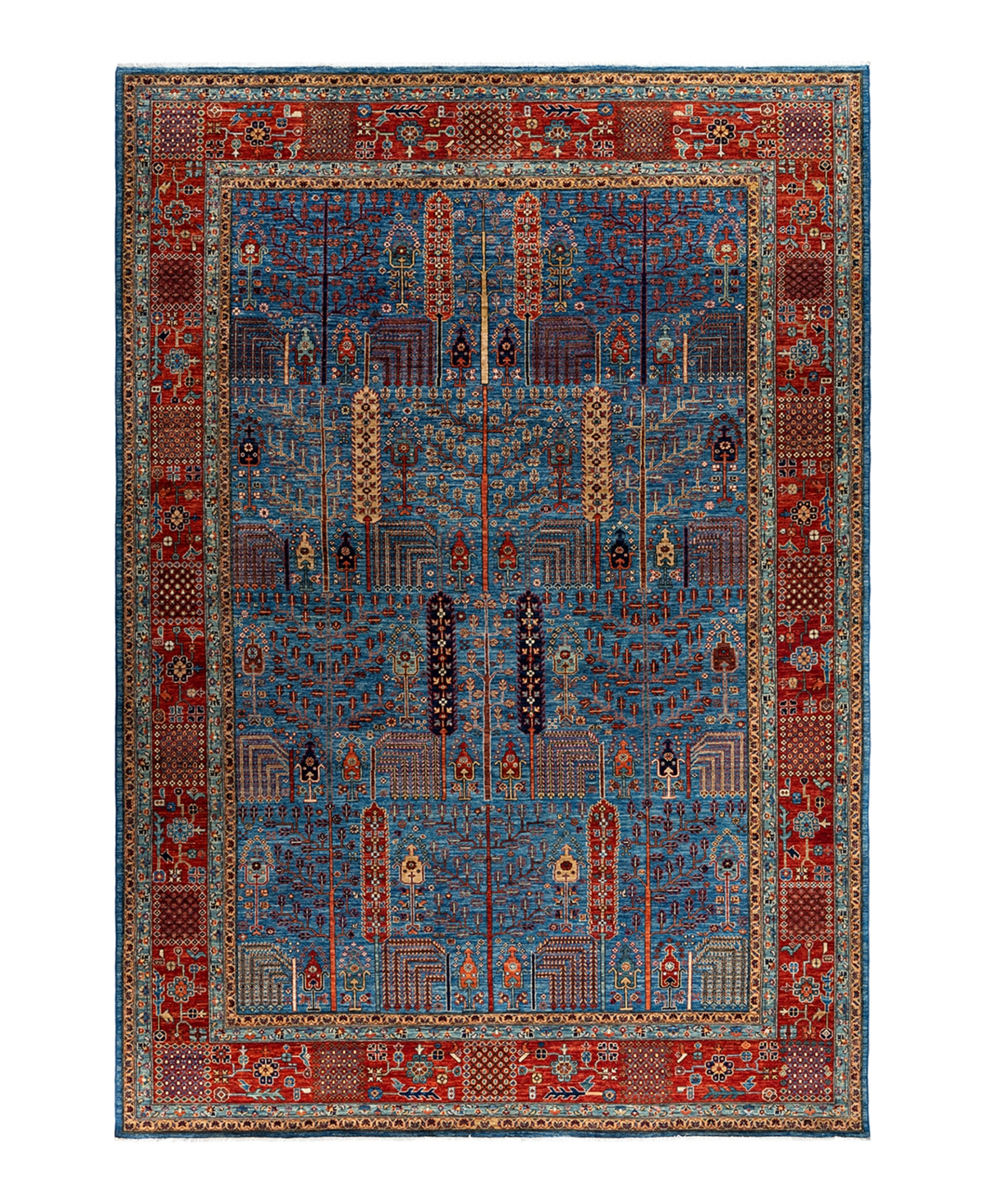 Adorn Hand Woven Rugs Serapi 9'8"x13'10" Area Rug - Blue