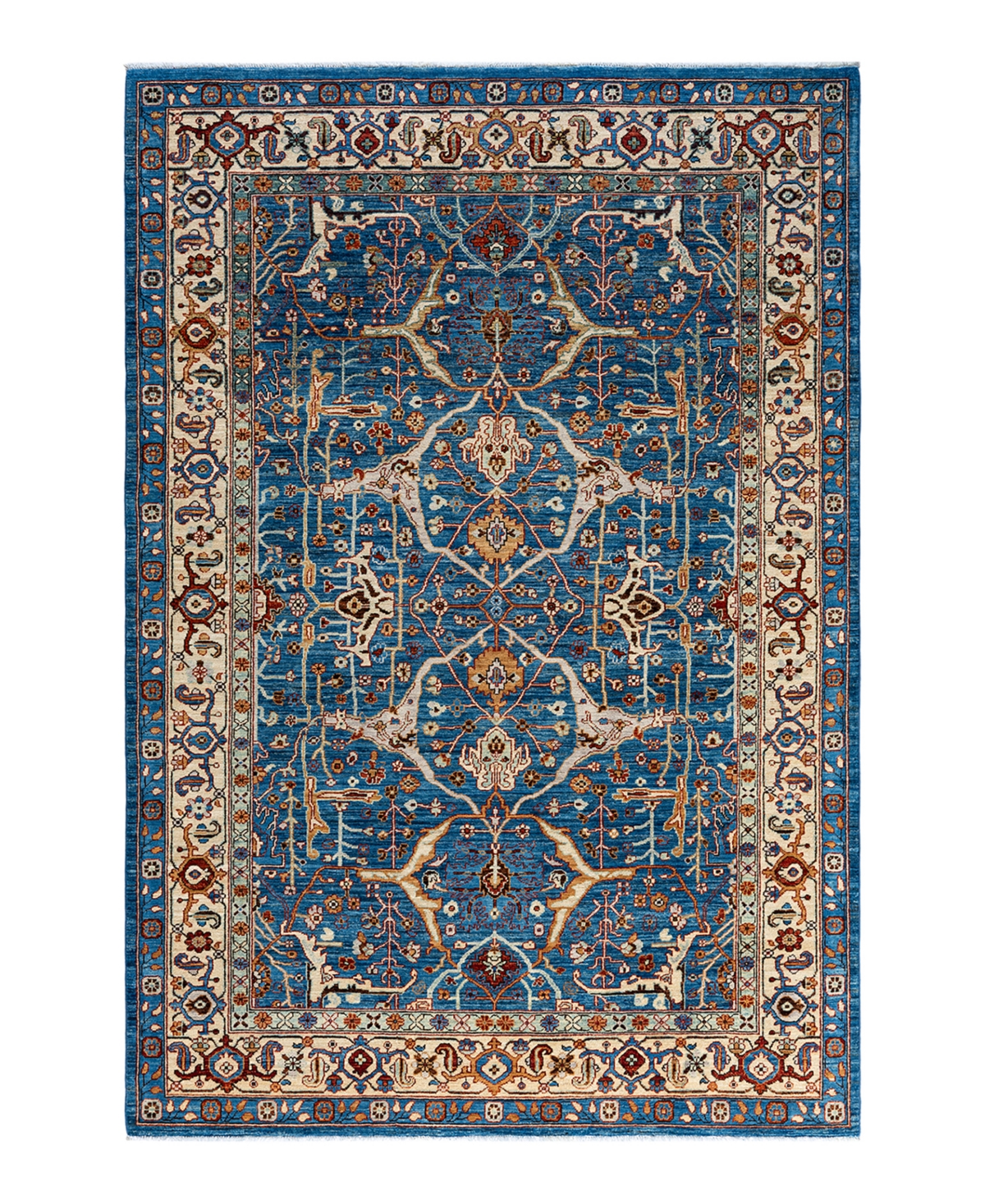 Adorn Hand Woven Rugs Serapi 6'1"x8'9" Area Rug - Light Blue