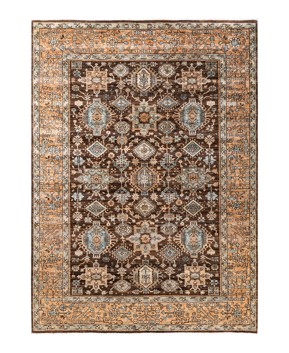 Adorn Hand Woven Rugs Serapi 6'5"x8'11" Area Rug - Brown