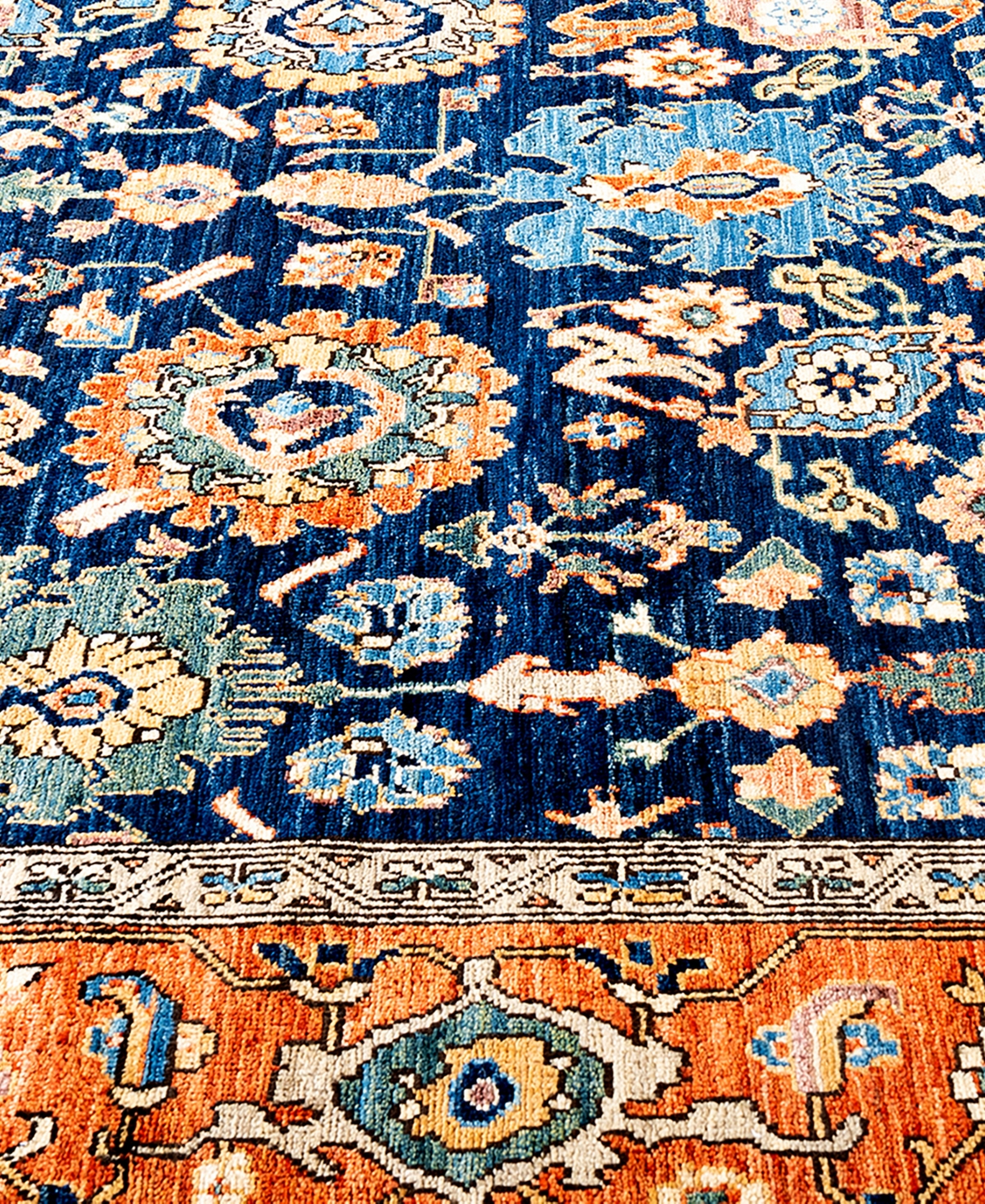 Adorn Hand Woven Rugs Serapi 6'6"x9'7" Area Rug In Blue